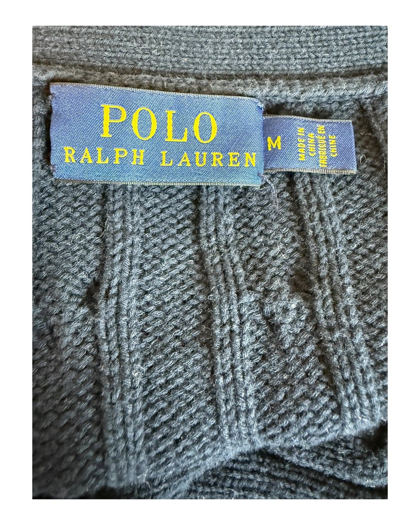 Polo Ralph Lauren Zopfmuster Cardigan marineblau Größe M