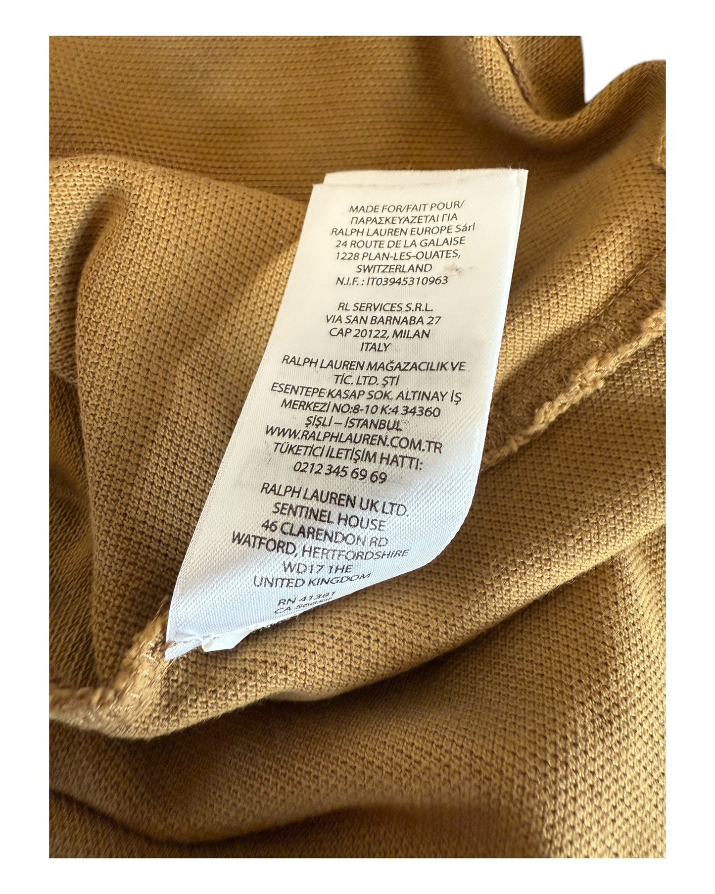 Polo Ralph Lauren Poloshirt khaki Größe M