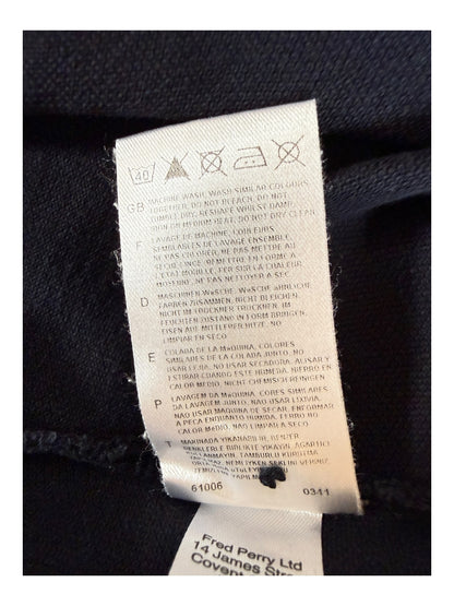 Fred Perry Poloshirt schwarz Größe L