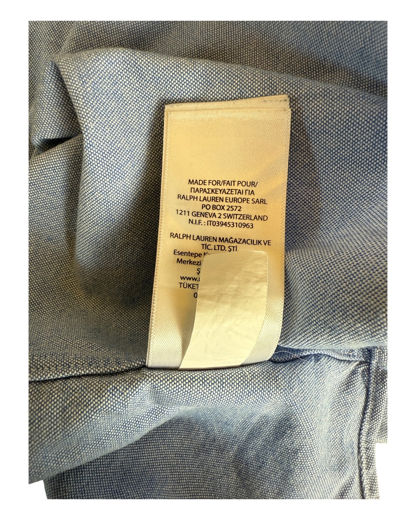 Polo Ralph Lauren Oxfordhemd hellblau Größe M