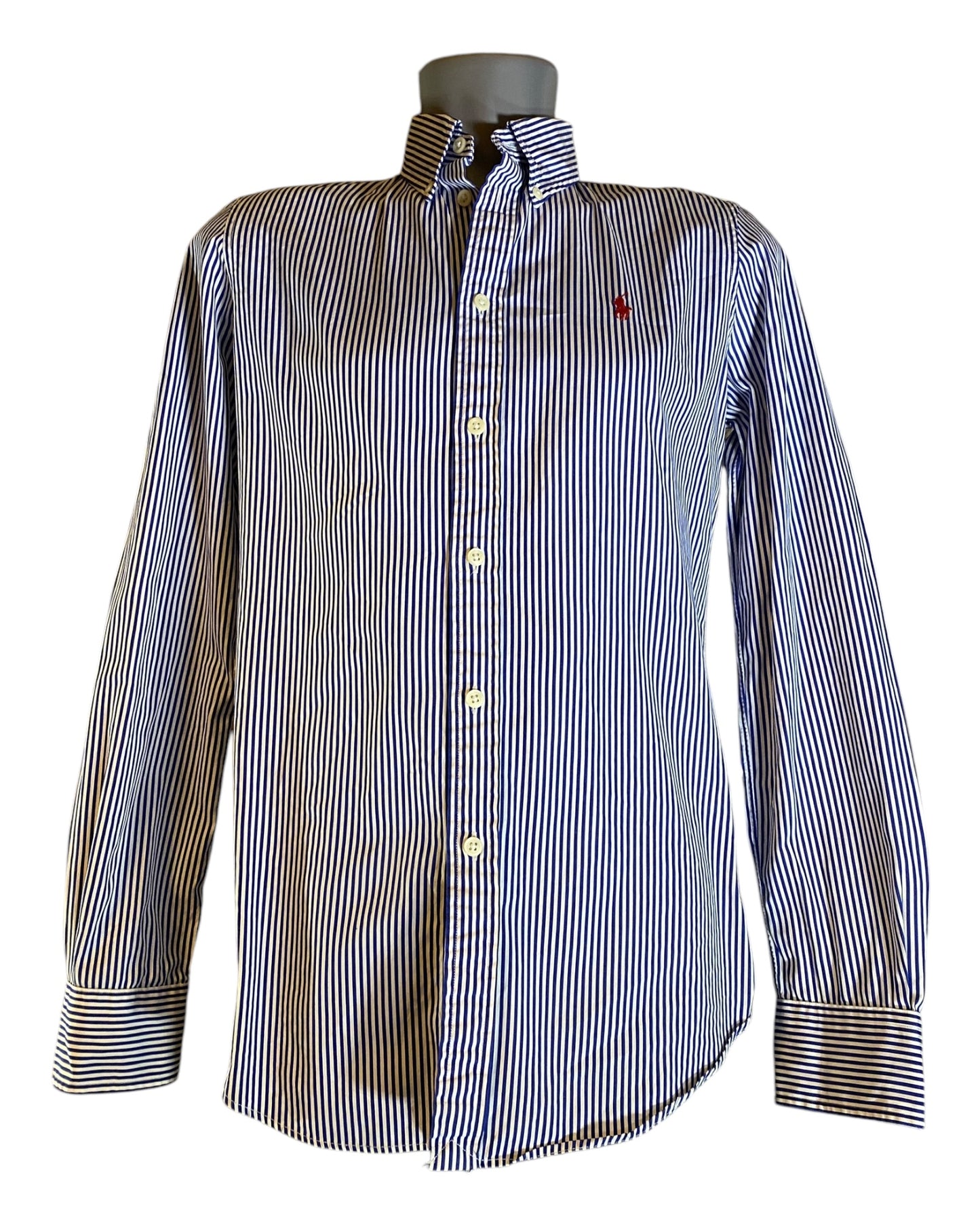 Polo Ralph Lauren Bluse blau weiß gestreift Größe M / 10