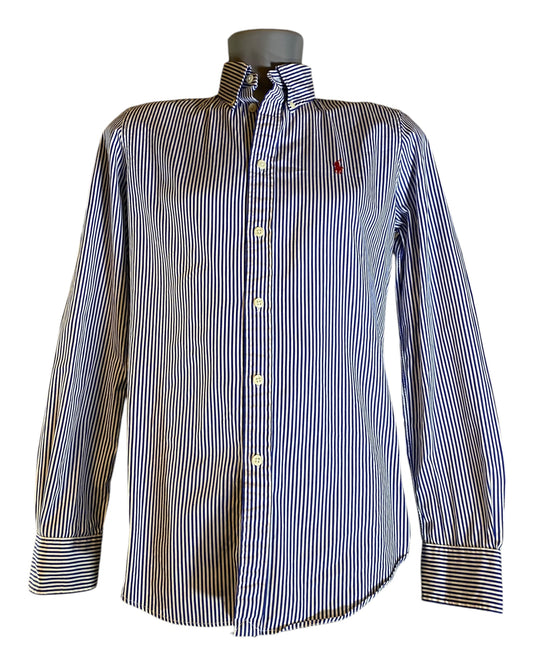 Polo Ralph Lauren Bluse blau weiß gestreift Größe M / 10