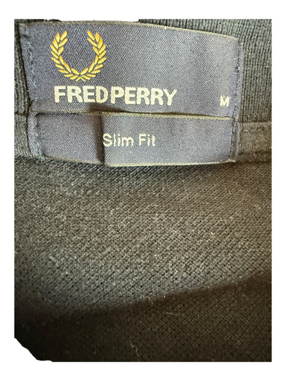 Fred Perry Poloshirt schwarz Größe M