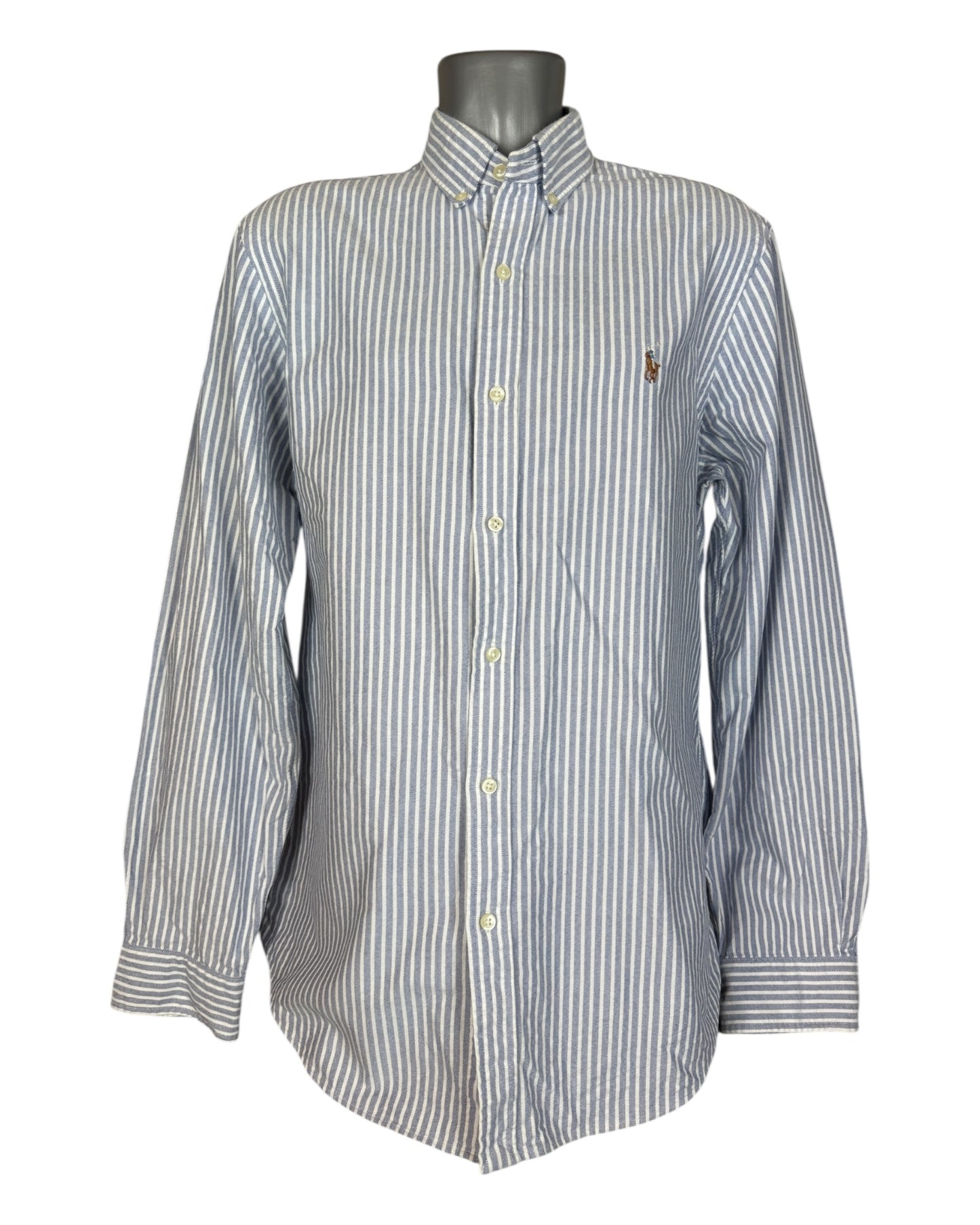 Polo Ralph Lauren Oxfordhemd hellblau weiß gestreift Größe L