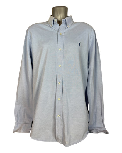 Polo Ralph Lauren Knit Oxfordhemd hellblau Größe L