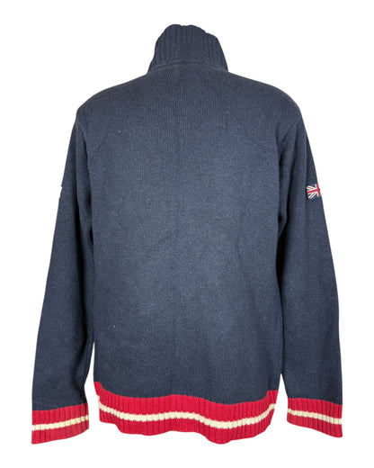 Lonsdale Half Zip Pullover marineblau Größe L