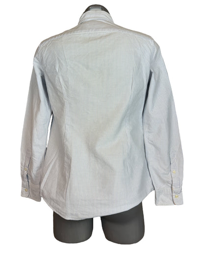 Polo Ralph Lauren Oxford Bluse hellblau weiß gestreift Größe M
