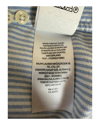 Polo Ralph Lauren Oxfordhemd hellblau weiß gestreift Größe S