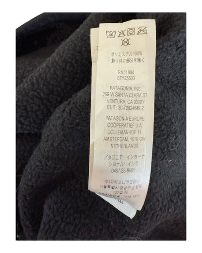 Patagonia Fleece Half Zip Pullover schwarz Größe M