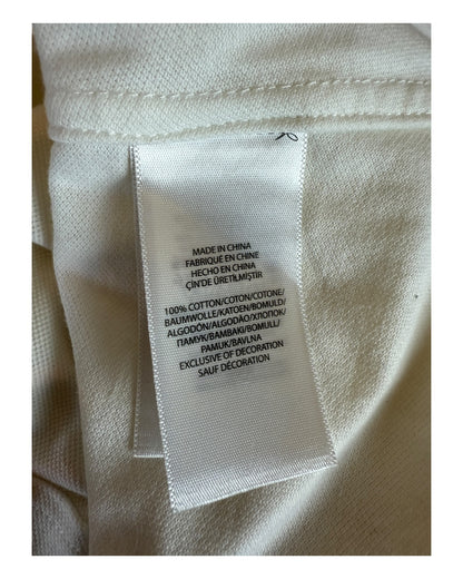 Polo Ralph Lauren Knit Oxfordhemd Bluse weiß Größe M