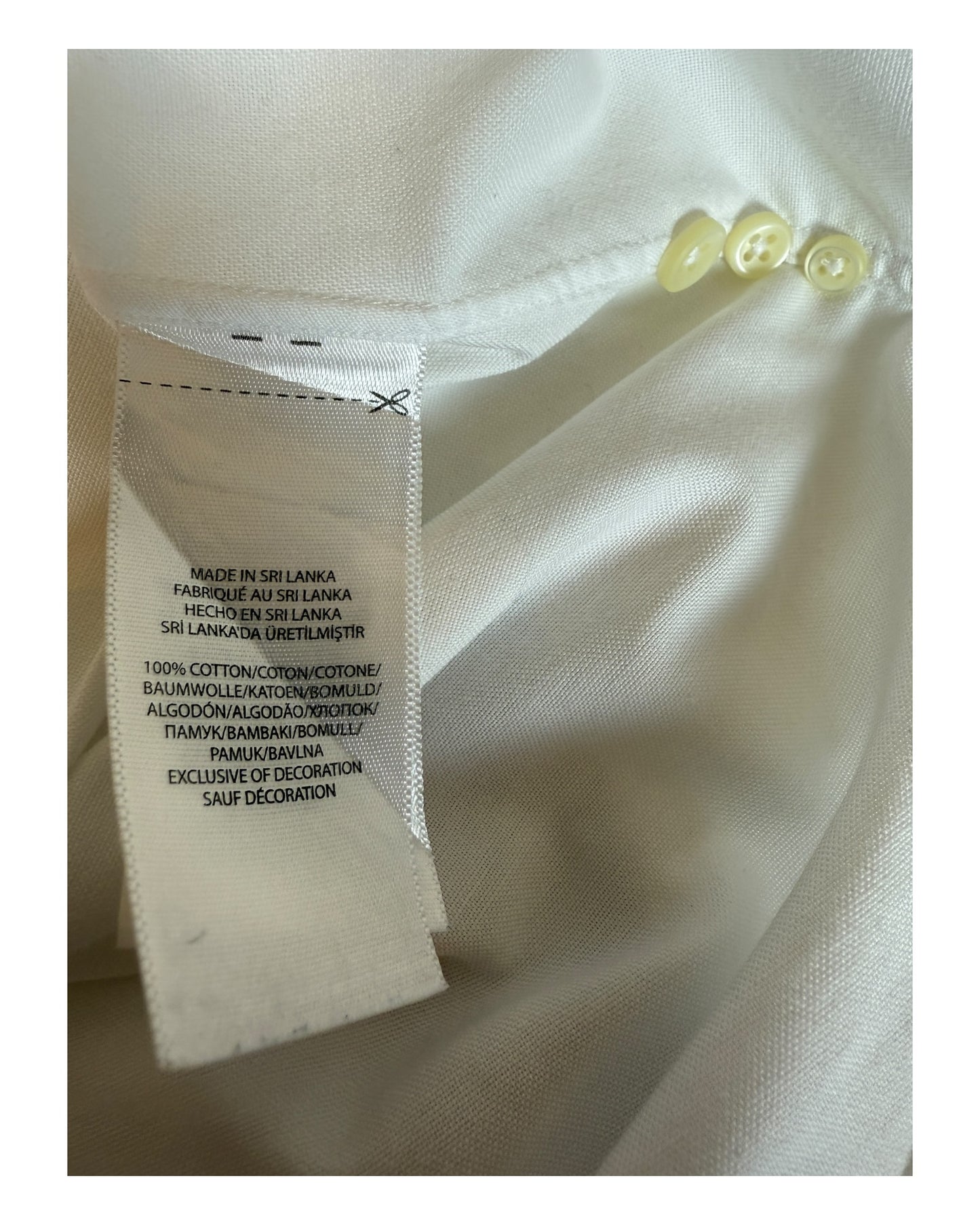 Polo Ralph Lauren Oxford Bluse weiß Größe M