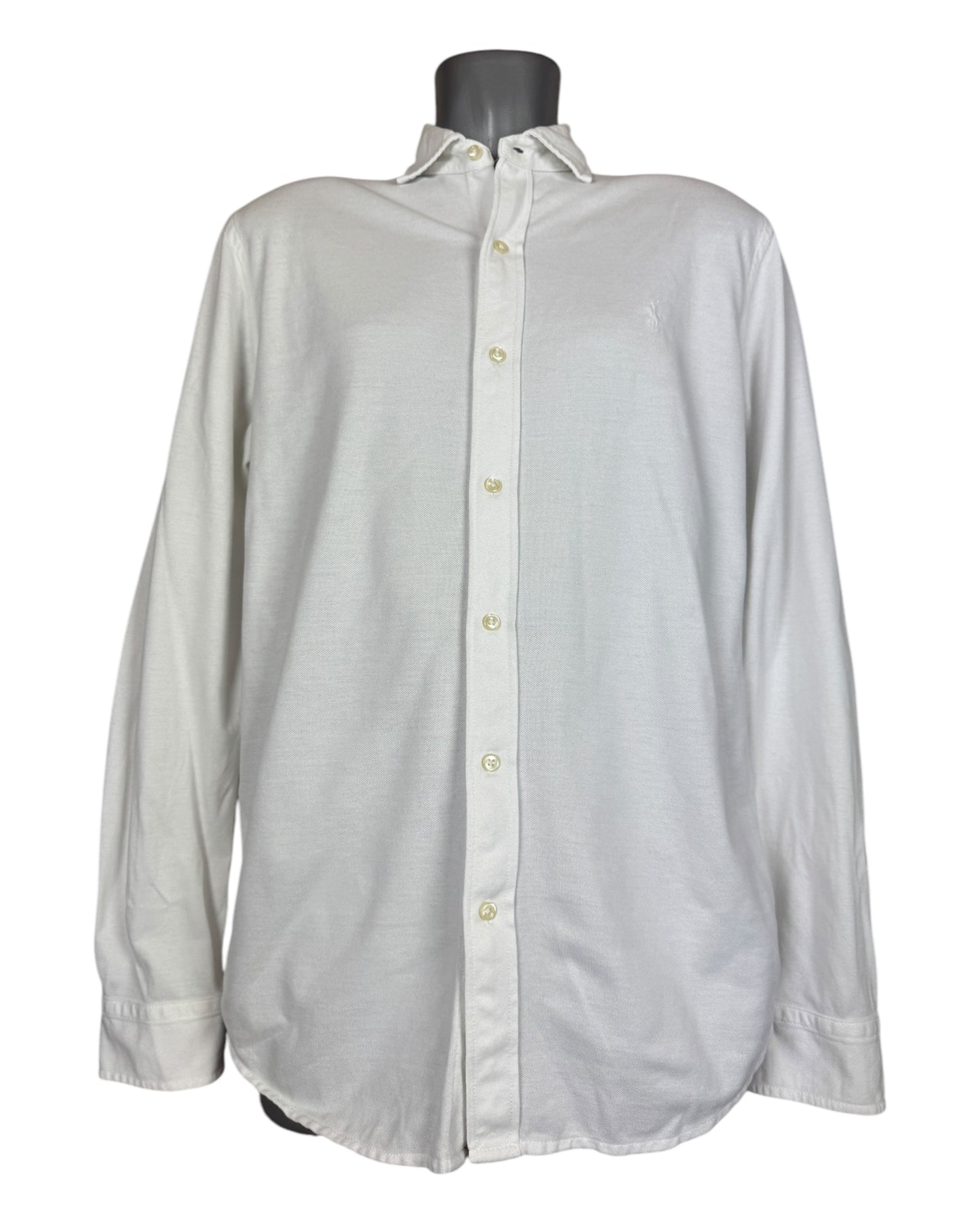 Polo Ralph Lauren Knit Oxfordhemd weiß Größe L