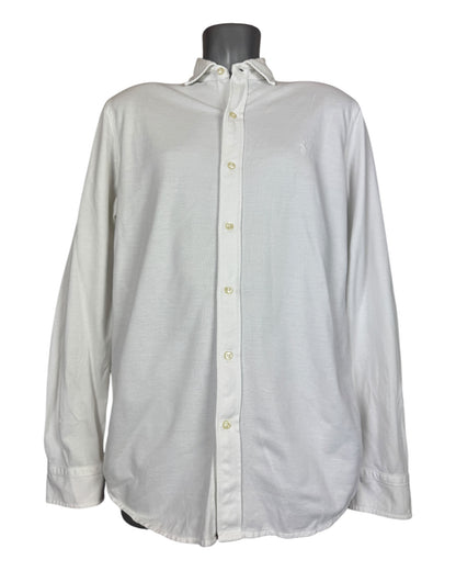 Polo Ralph Lauren Knit Oxfordhemd weiß Größe L