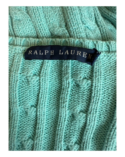 Polo Ralph Lauren Zopfmuster Pullover türkis Größe S