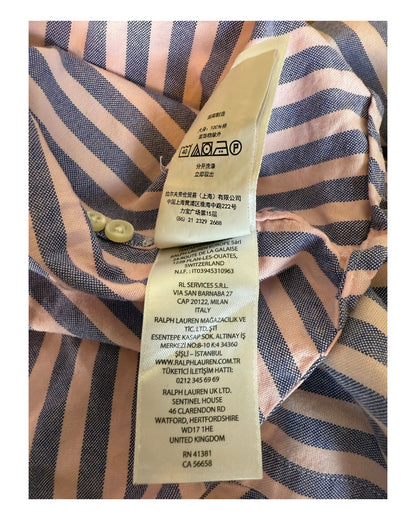 Polo Ralph Lauren Oxfordhemd hellblau rosa gestreift Größe L