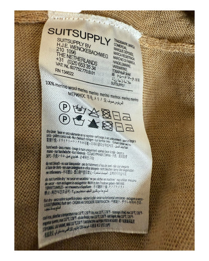 Suit Supply Pullover Merinowolle beige Größe M
