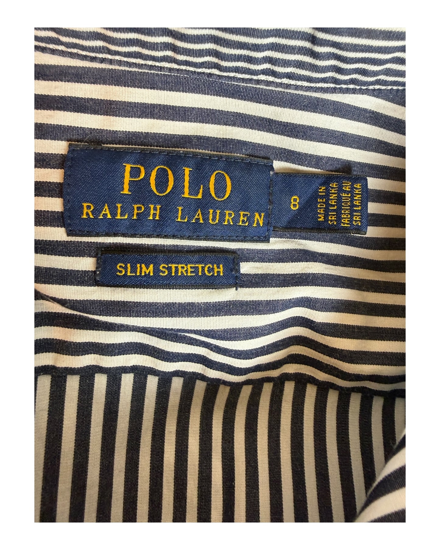 Polo Ralph Lauren Bluse schwarz weiß gestreift Größe S