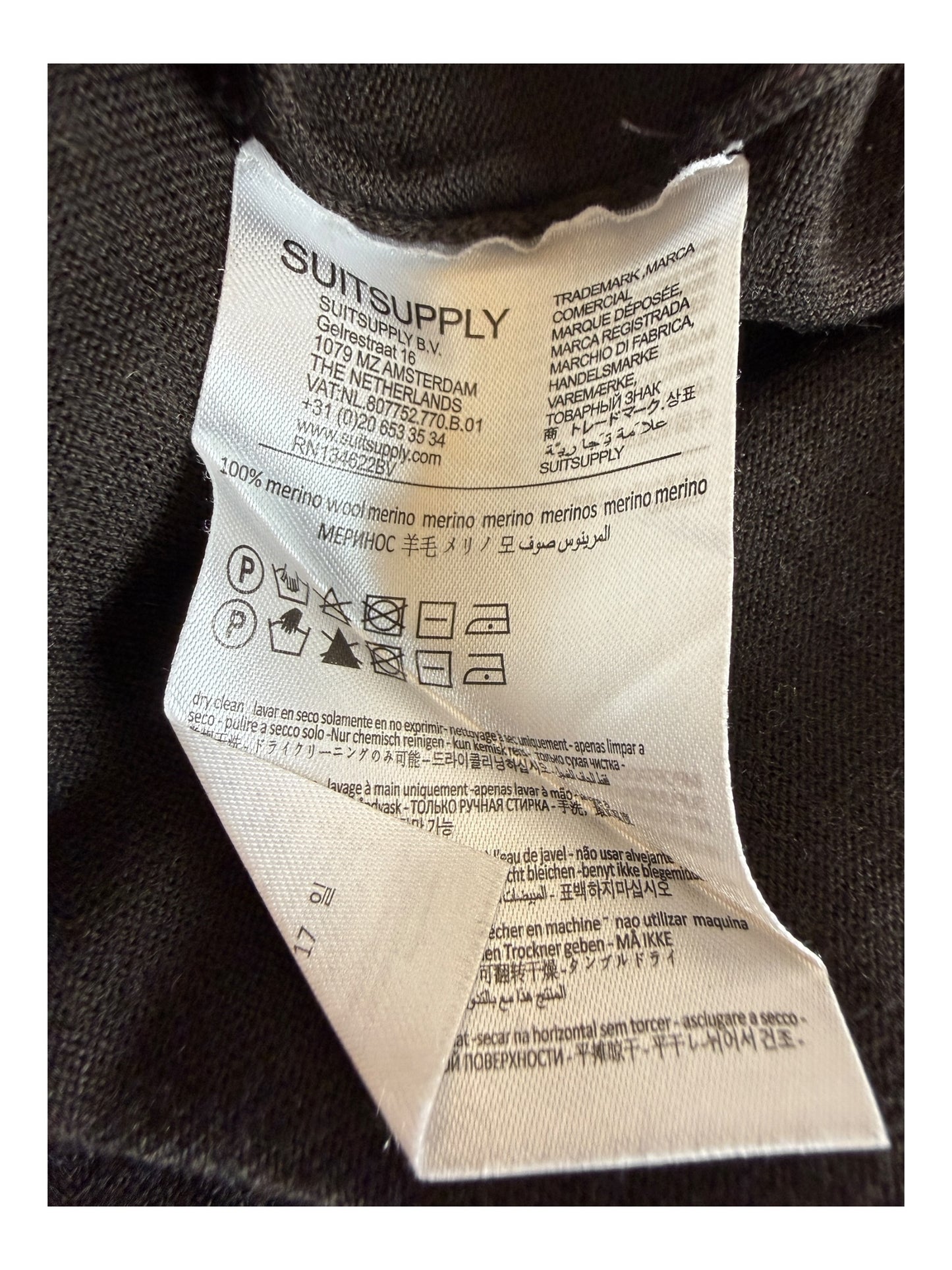 Suit Supply Pullover Merinowolle braun Größe L