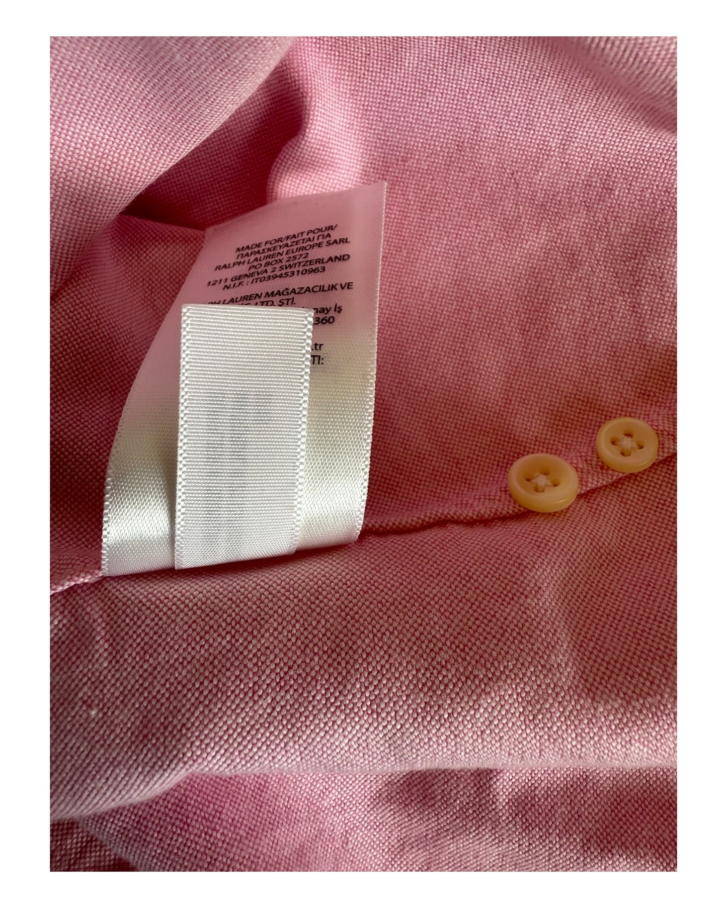 Polo Ralph Lauren Oxford Bluse rosa Größe S