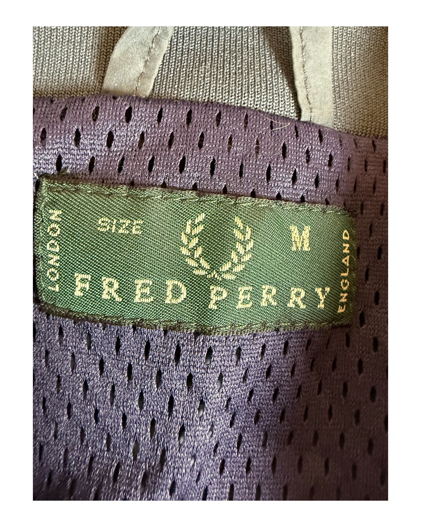 Fred Perry Bomberjacke grau Größe M