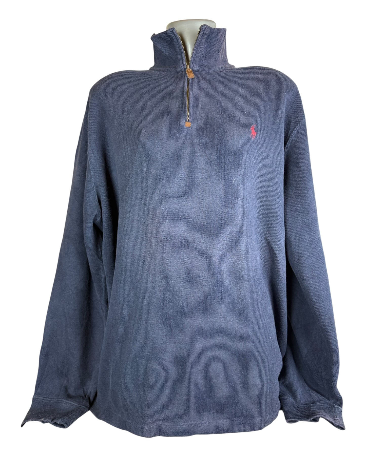 Polo Ralph Lauren Half Zip Pullover marineblau Größe XL