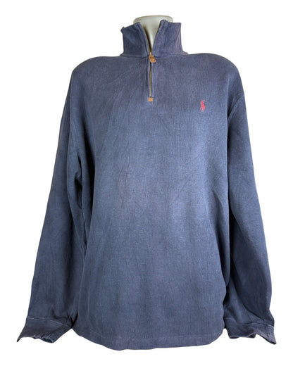 Polo Ralph Lauren Half Zip Pullover marineblau Größe XL