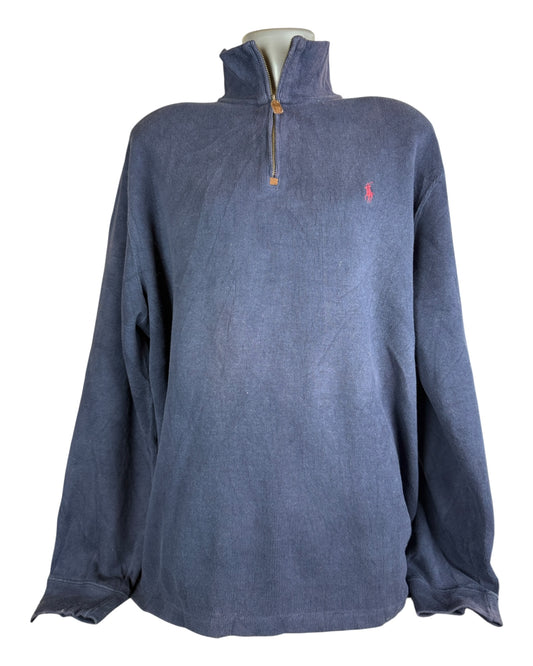 Polo Ralph Lauren Half Zip Pullover marineblau Größe XL