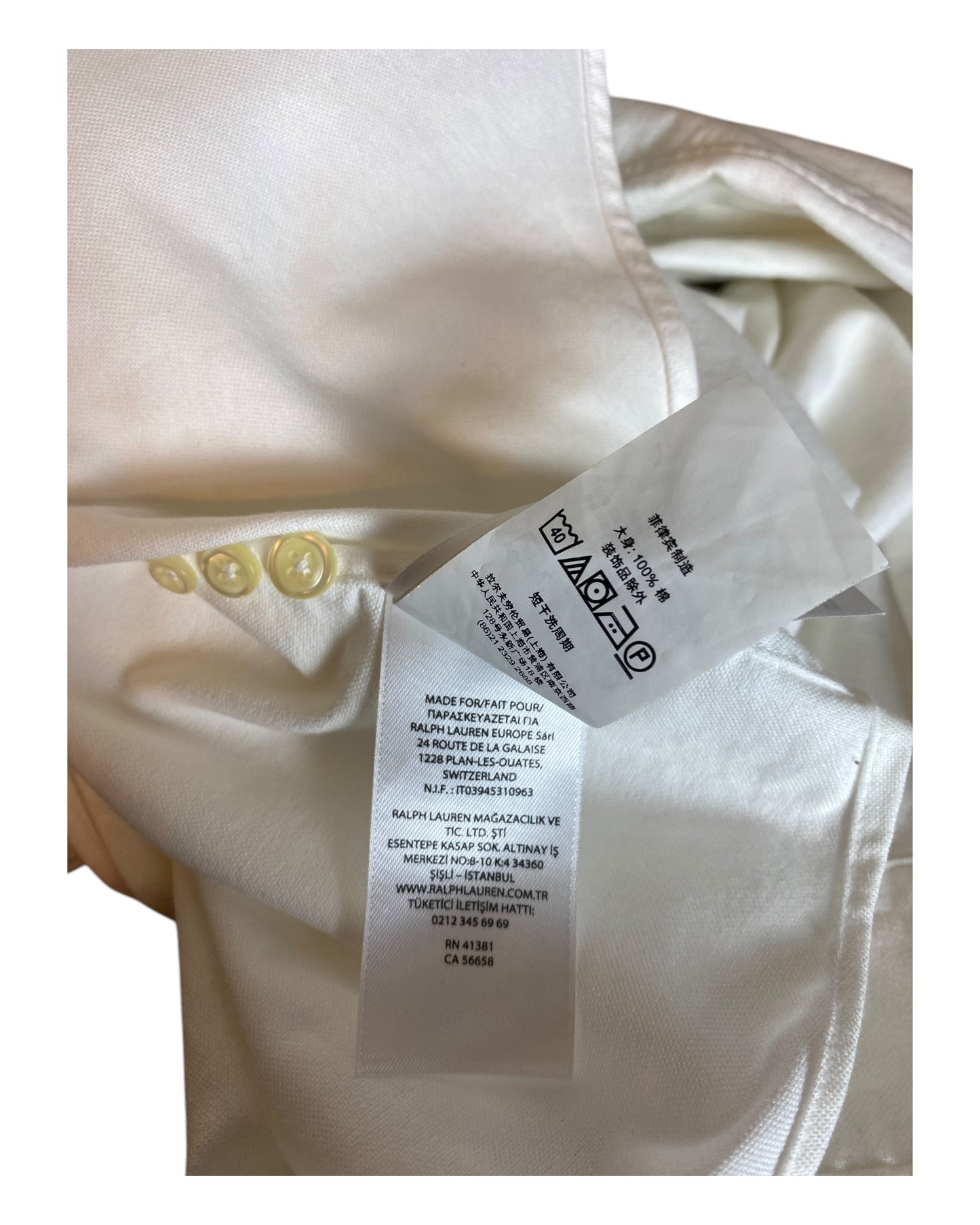 Polo Ralph Lauren Oxfordhemd weiß Größe M