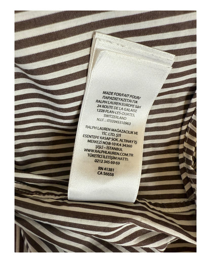 Polo Ralph Lauren Hemd braun weiß gestreift Größe M