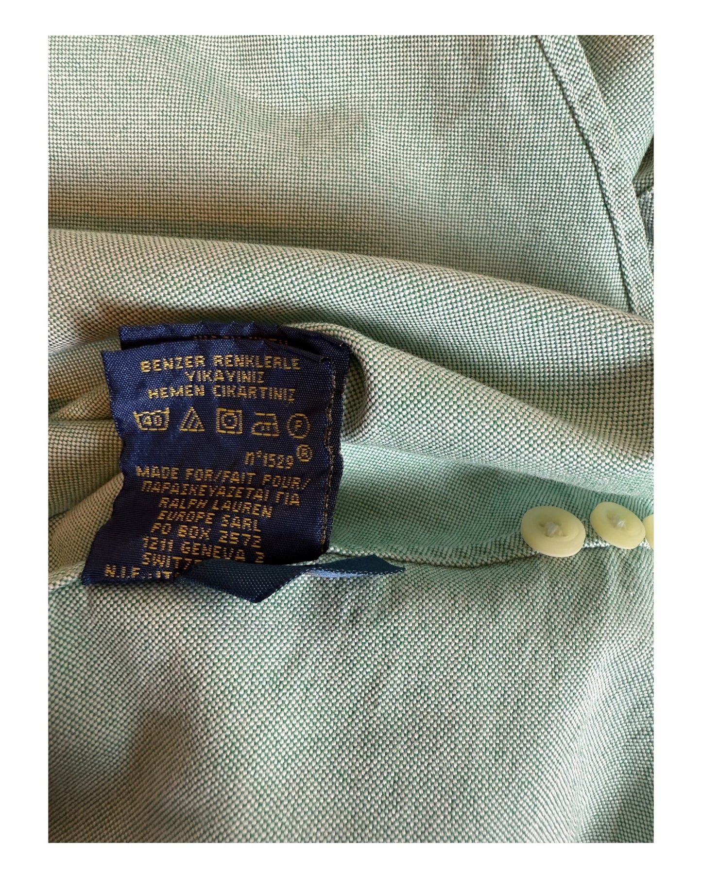 Polo Ralph Lauren Oxford Bluse grün Größe M