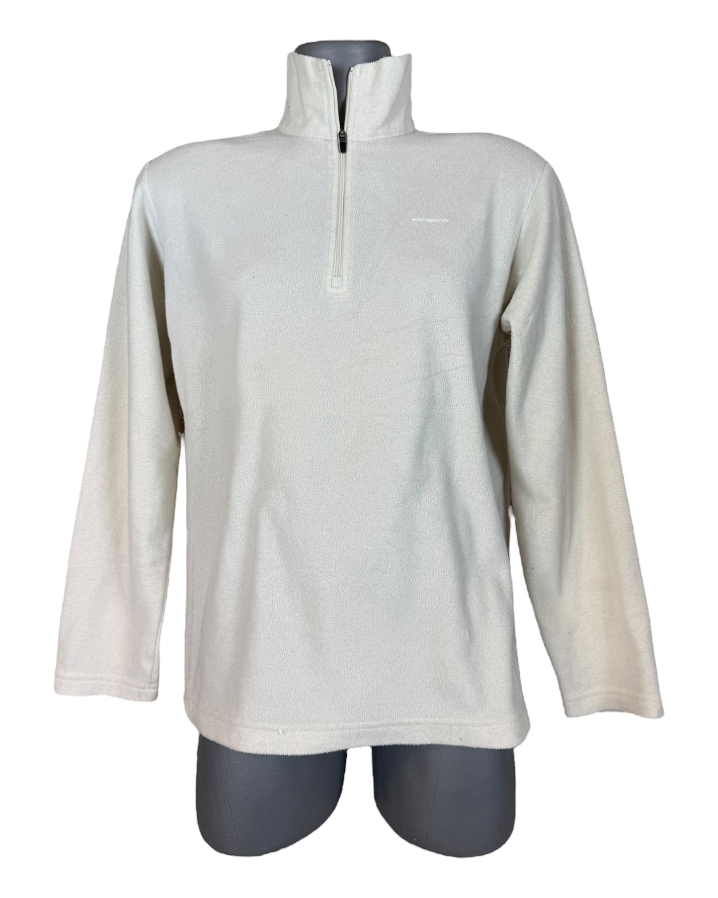 Patagonia Fleece Half Zip Pullover weiß Größe M