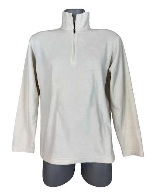 Patagonia Fleece Half Zip Pullover weiß Größe M