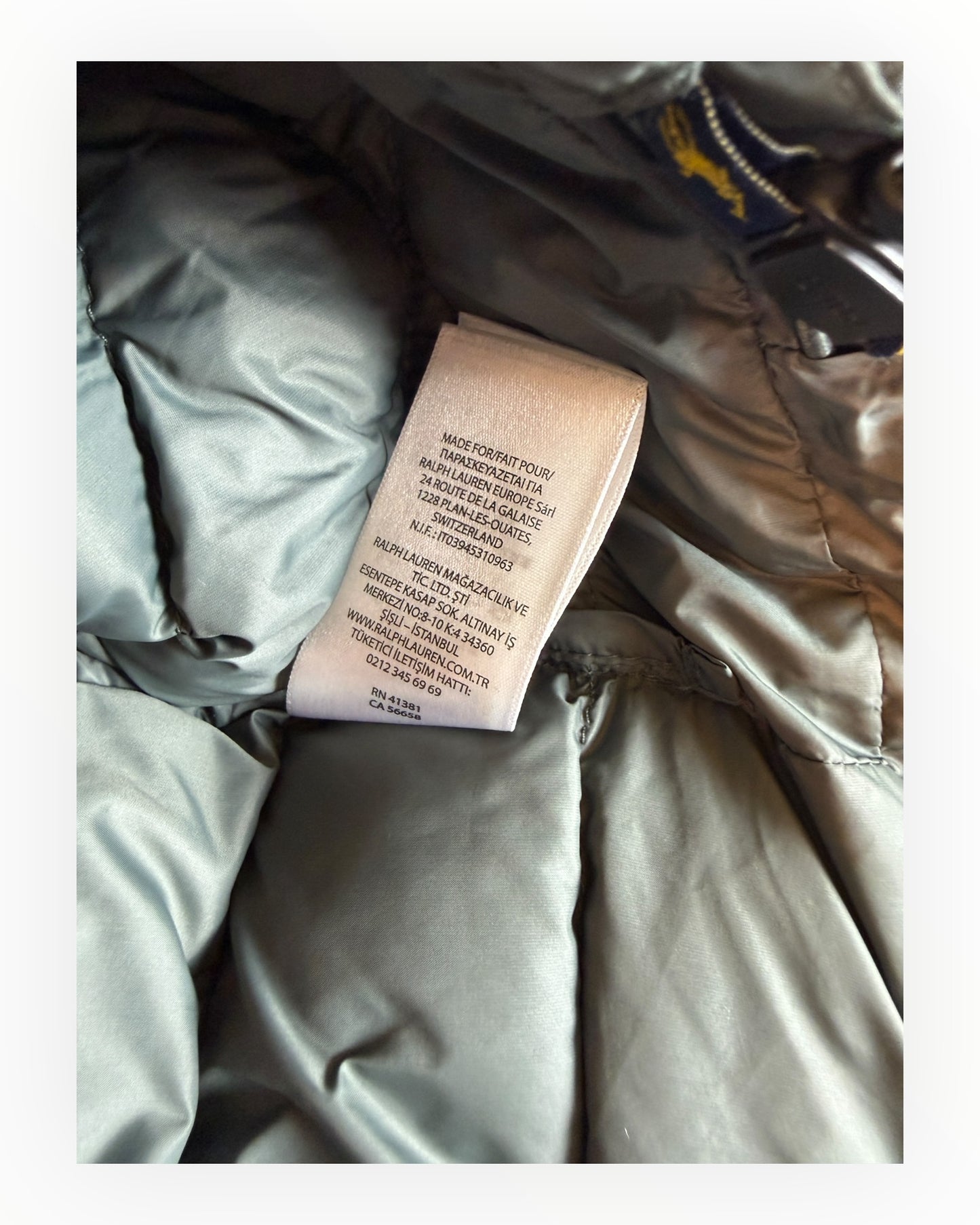 Polo Ralph Lauren Steppweste grau Größe M