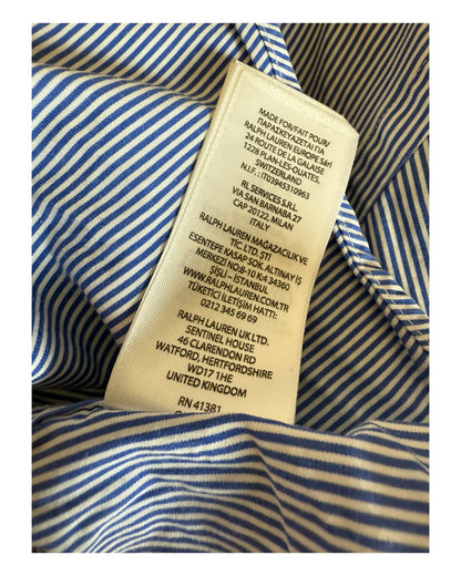 Polo Ralph Lauren Hemd blau weiß gestreift Größe M