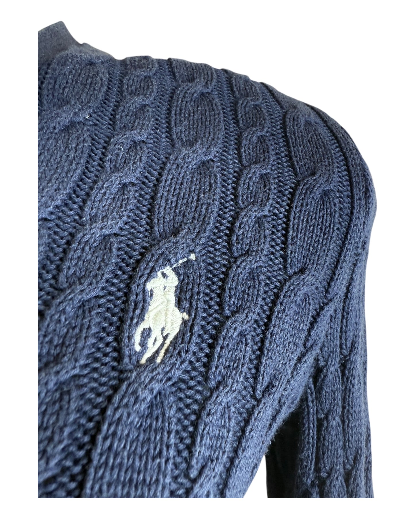 Polo Ralph Lauren Zopfmuster Cardigan marineblau Größe S