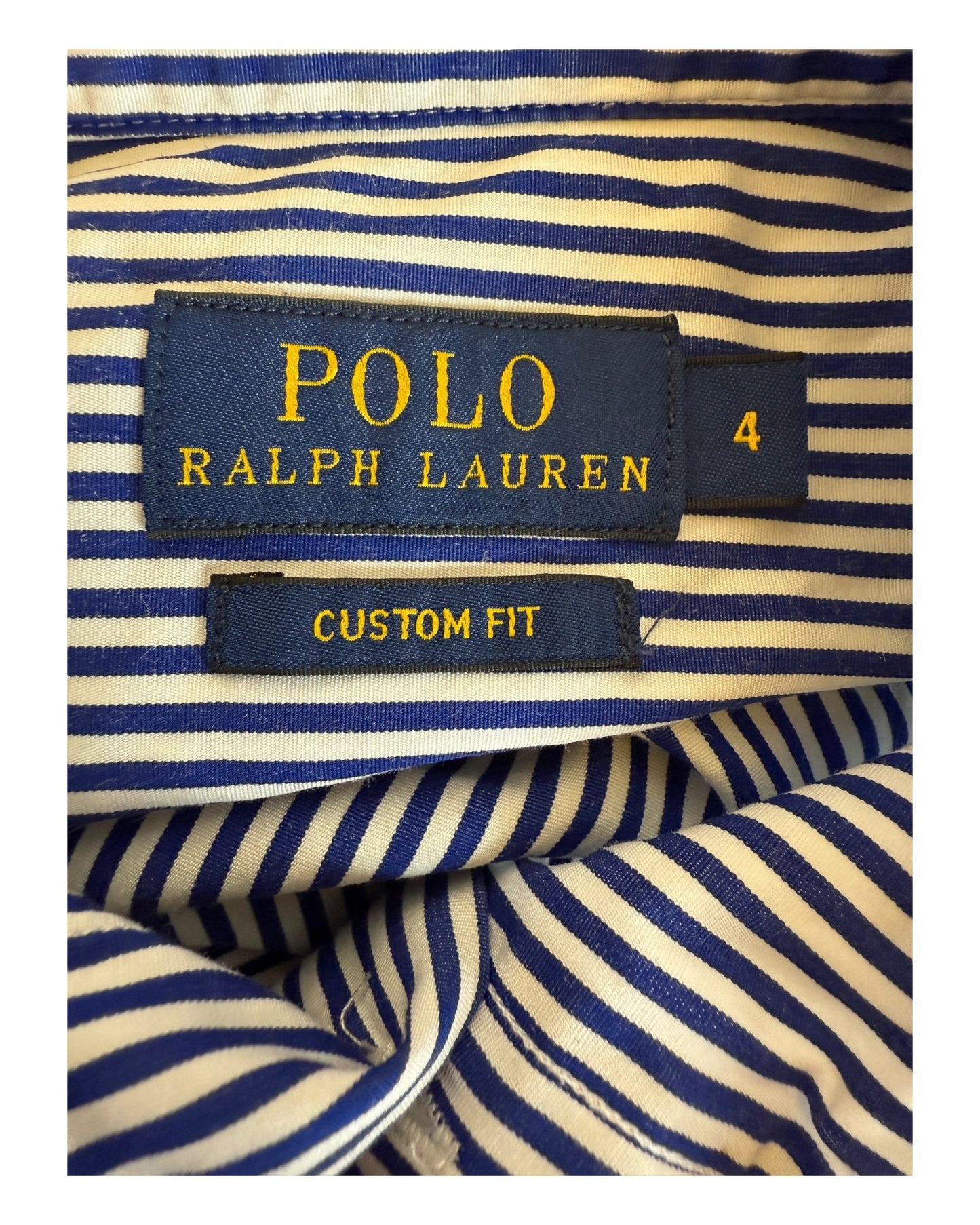 Polo Ralph Lauren Bluse blau weiß gestreift Größe S