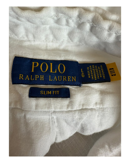 Polo Ralph Lauren Leinenhemd weiß Größe L