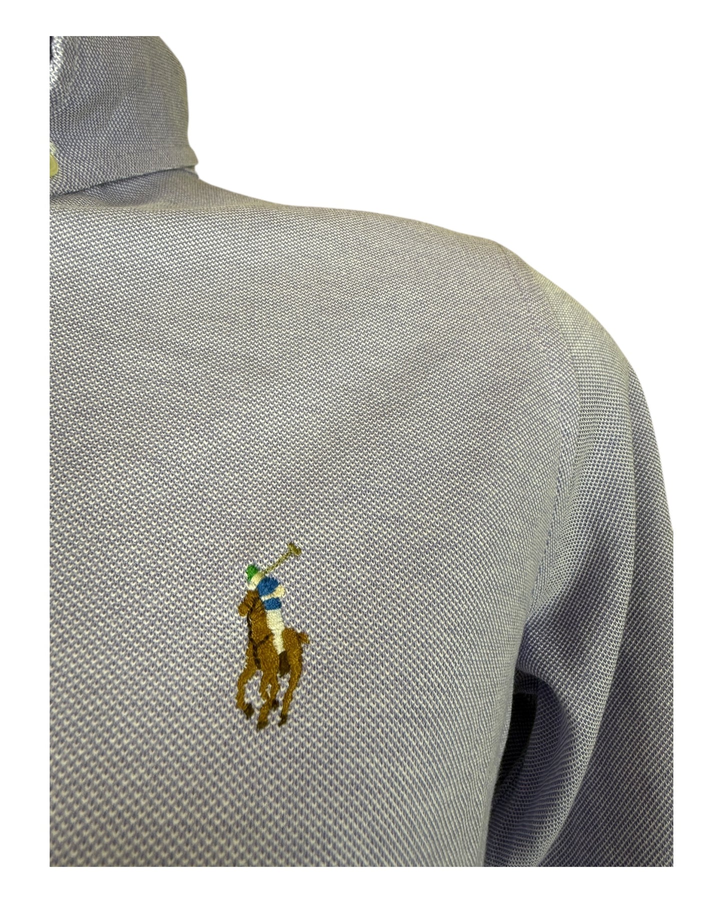 Polo Ralph Lauren Knit Oxford Bluse flieder Größe M