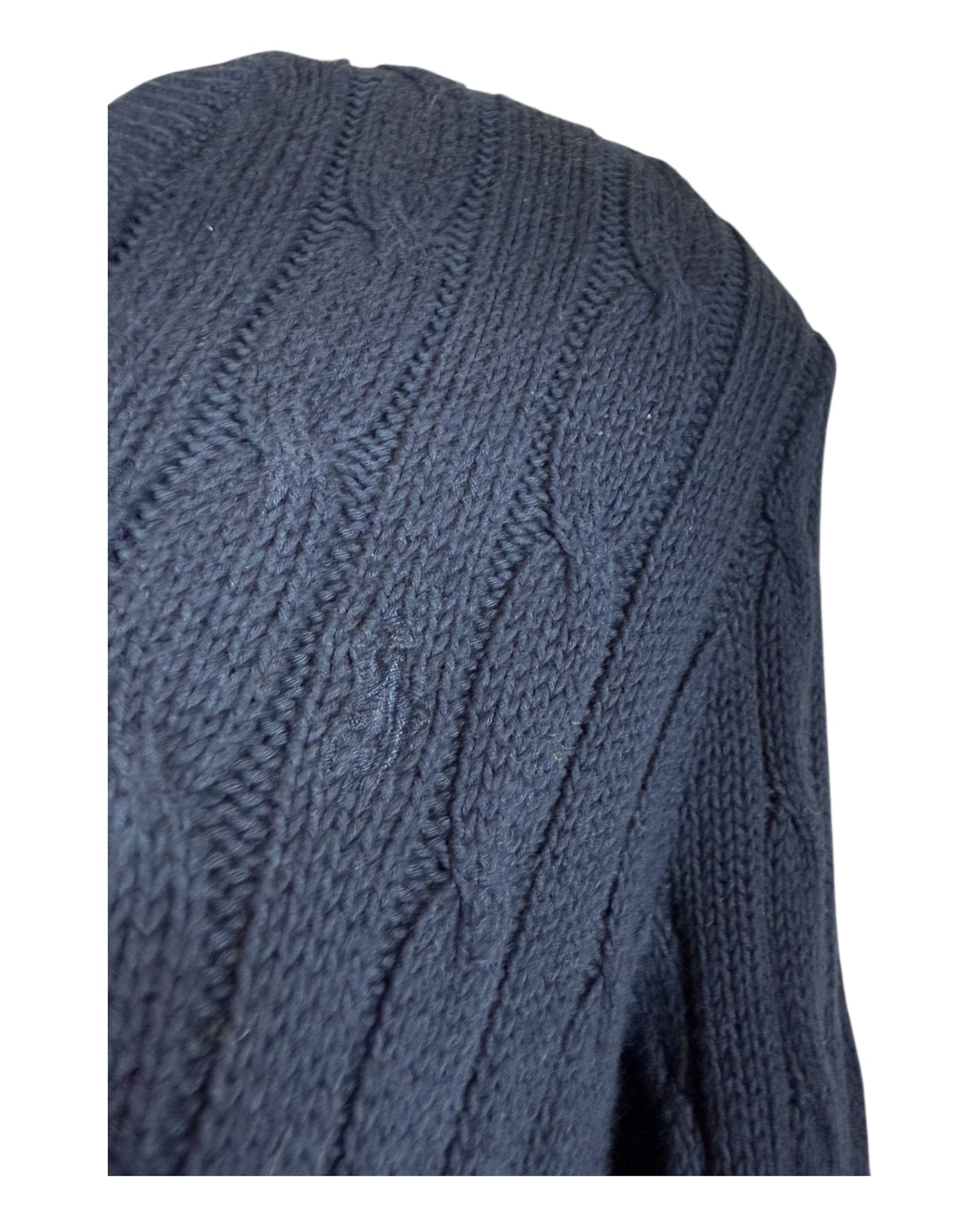 Polo Ralph Lauren Zopfmuster Pullover marineblau Größe L