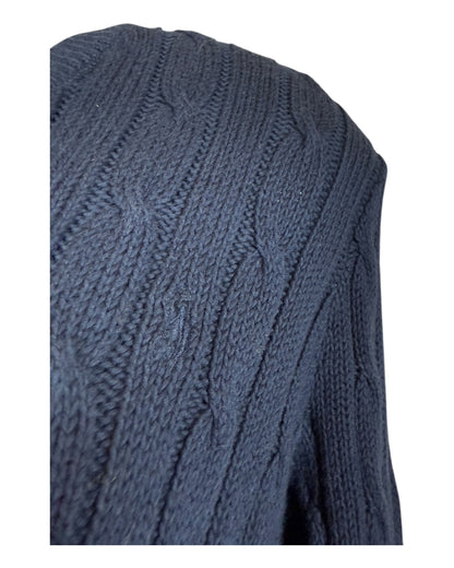 Polo Ralph Lauren Zopfmuster Pullover marineblau Größe L