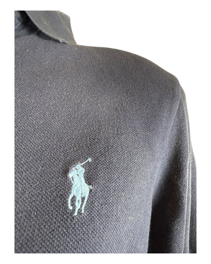 Polo Ralph Lauren langärmliges Poloshirt marineblau Größe M
