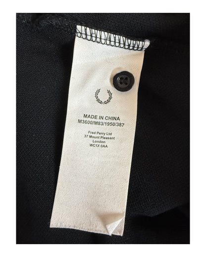 Fred Perry Poloshirt schwarz Größe M