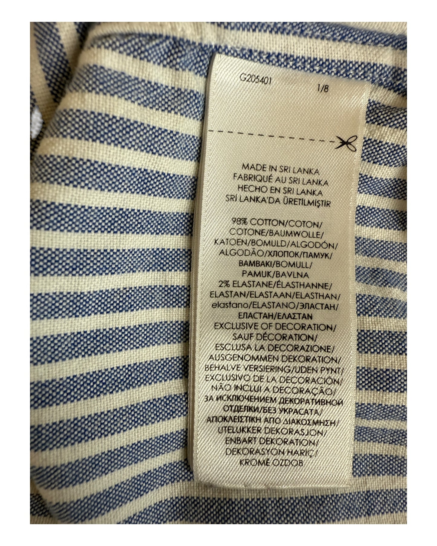 Polo Ralph Lauren Oxfordhemd hellblau weiß gestreift Größe S