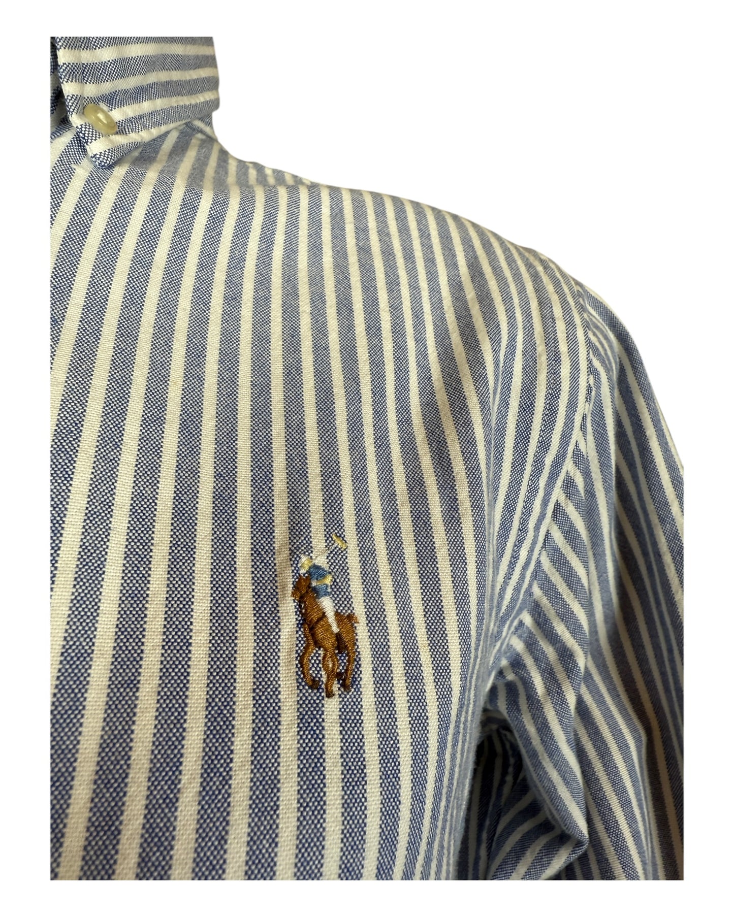 Polo Ralph Lauren Oxfordhemd blau weiß gestreift Größe S