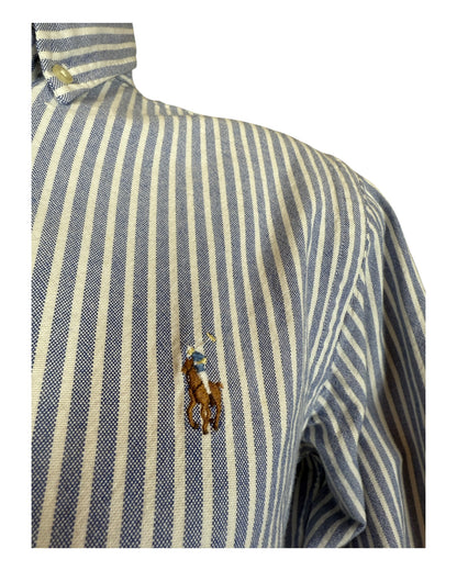 Polo Ralph Lauren Oxfordhemd blau weiß gestreift Größe S