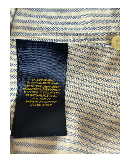 Polo Ralph Lauren Oxford Bluse hellblau weiß gestreift Größe M