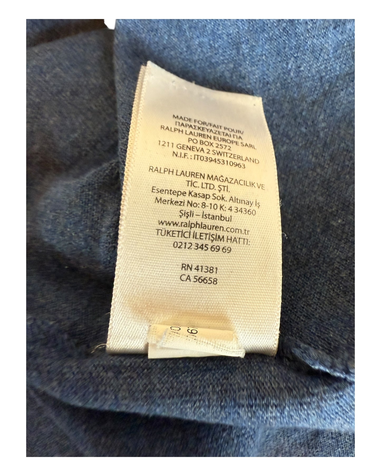 Polo Ralph Lauren Poloshirt blau Größe L