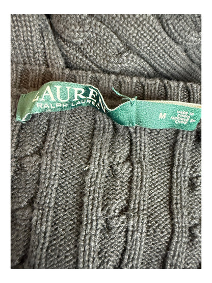 Polo Ralph Lauren Zopfmuster Pullover schwarz Größe M