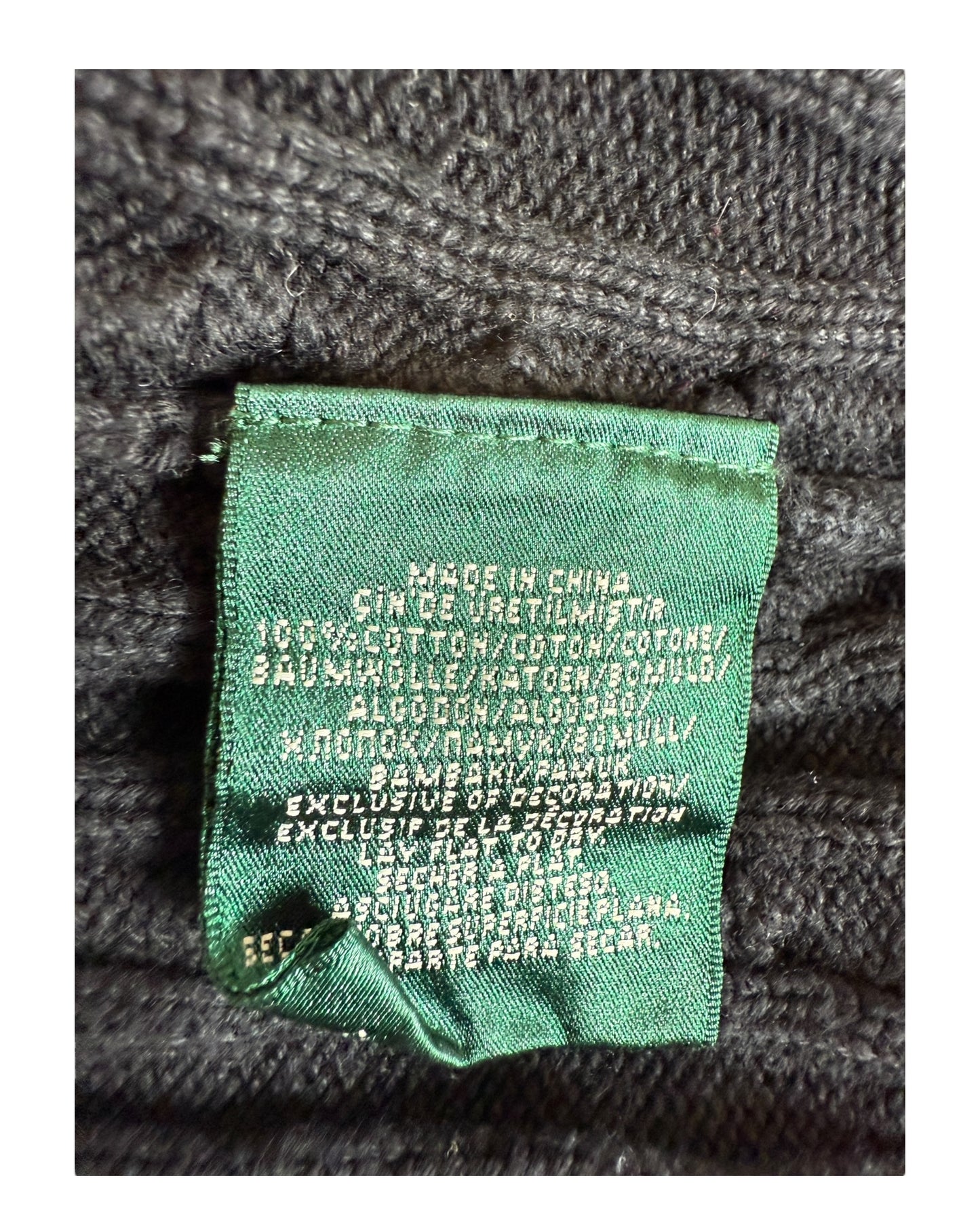 Polo Ralph Lauren Zopfmuster Pullover schwarz Größe M