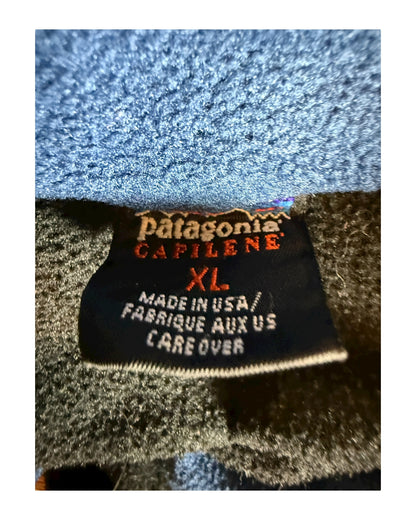 Patagonia Fleece Half Zip Pullover schwarz Größe XL